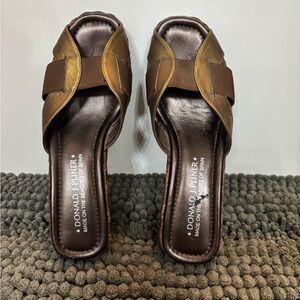 Donald J. Pliner Women's Bronze Mules
